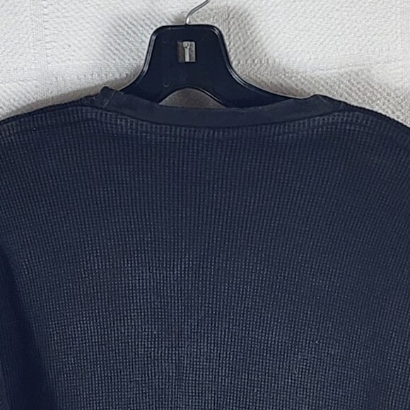 Gemrock Heavy Weight Black Cotton Waffle Knit LS Crew Neck Thermal Shirt Sz 2XL - Picture 8 of 16